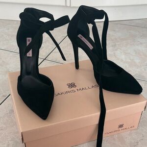 Tsakiris Mallas Black Suede Pumps